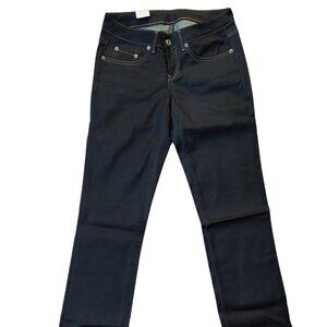 Retro Vintage G Star Raw Dark Blue Straight Leg Denim Jeans Sz 27 NWT